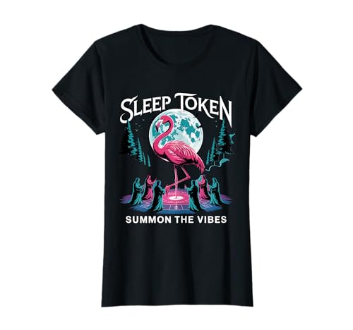 Flamingo Ritual Sleep Token Aesthetic Moon Vibe T-Shirt