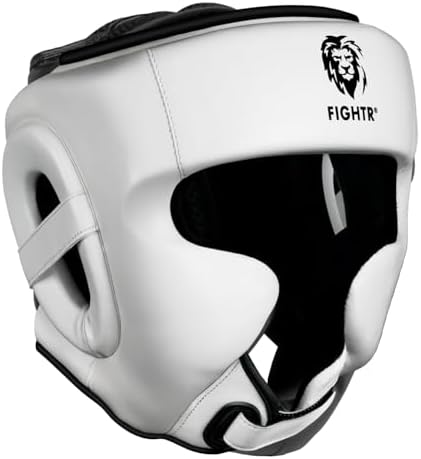 FIGHTR MMA Kopfschutz mit bestem Sitz für maximalen Schutz | Boxhelm Verstellbar für Sparring | für Boxen, MMA, Muay Thai, Kickboxen & Kampfsport