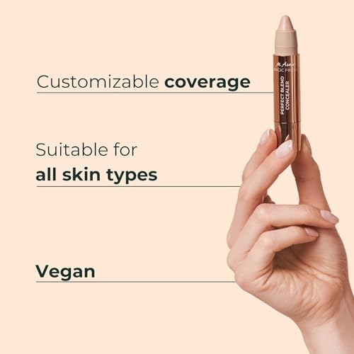 M. Asam MAGIC FINISH Perfect Blend Concealer Stick Fair (3g) – Concealer Stick with Bisabolol & Vitamin E, Smooth Texture for Dark Circles, Blemishes, Natural Coverage & Flawless Finish, Vegan - Image 4