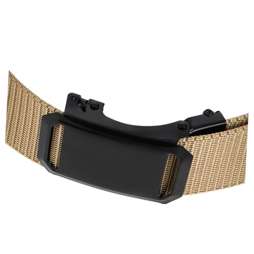 Adjustable Men Breathable Ratchet Belt with Automatic Buckle Versatile for Outdoor Sports and Casual Wear Comfortable Design for Young Students and Jeans3