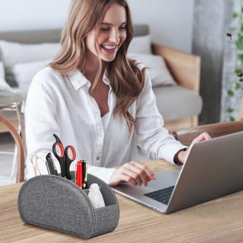 Image of FINTIE Remote Control Holder with 5 Compartments Vegan Leather
