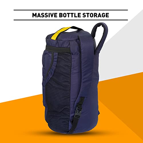 Image of MuscleBlaze Hybrid Gym Bag Cum Standard Backpack , Duffle Bag For Men And Women, Blue, 40 L