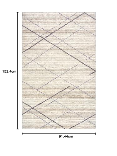 Image of Carpet for Living Room Bedroom Super Soft Anti Skid Hand Made Carpet Size 3X5 Feet
