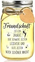Hiipeefeel Geschenke für Freundin, LED Flaschenlicht, Geburtstagsgeschenk Freundschaftsgeschenke für Frauen, Beste Freundin Personalisierte Dankeschön Geschenke Geburtstag Weihnachten
