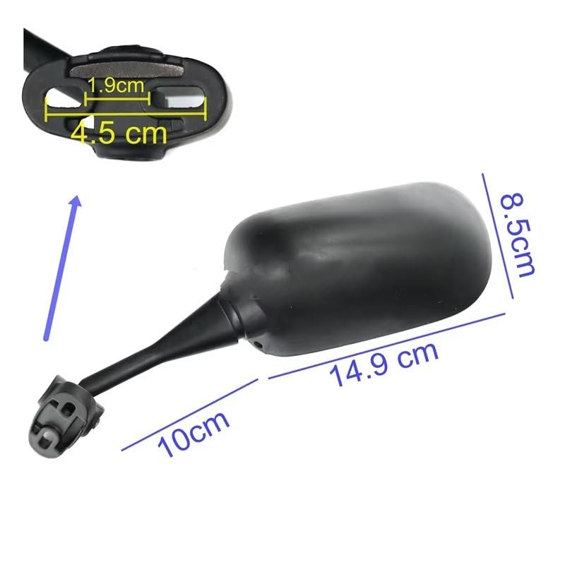 Espejos moto laterales LMoDri para carreras de motos deportivas CBR600 y CBR600RR con rotación 3
