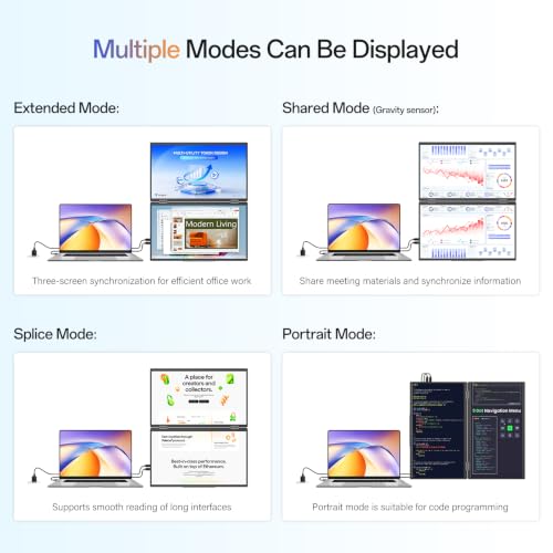 Image of InnoView 15.6 inch Portable Dual Monitor, 2K QHD (2560x1440), External Monitor