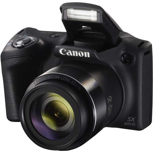 Canon Powershot SX420 Point & Shoot Digital Camera Black + 2 Sandisk Ulrta 32GB Class 10 Memory cards + Premium Camera Case, Classic Bundle