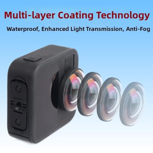 Protector de lente para GoPro Max 2 impermeable con vidrio resistente a los arañazos 6
