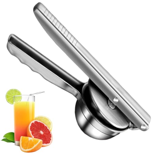 Exprimidor manual de acero inoxidable: ligero, duradero y fácil de usar en tu cocina