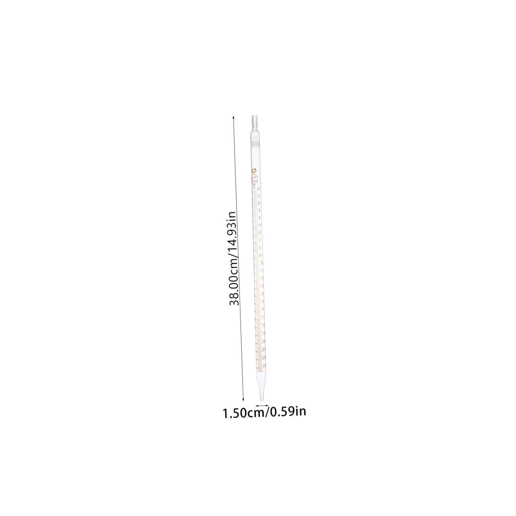 20 Stück Graduierte Pipette - Kalibrierter Glas-Tropfer für genaue Flüssigkeitsmessung, Laborbedarf(Transparent)