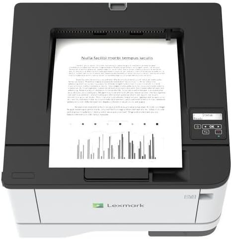 Lexmark MS431dw with paper loaded in the input tray