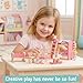 JOINPAYA Wooden Dollhouse Bedroom Furniture: Doll Bunk Bed Rocking Horse Chair, DIY 1:12 Scale Miniature Doll House Decoration Accessories for Ages 3+ Role-Playing