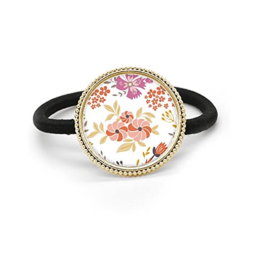 Coletero plata Art Deco con flor pintada para peinados elegantes