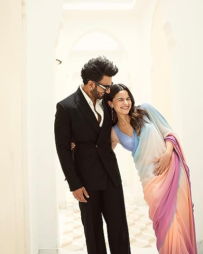 Image of Avantika Fashion Women's Amazing Plain Georgette Saree With Blouse Piece