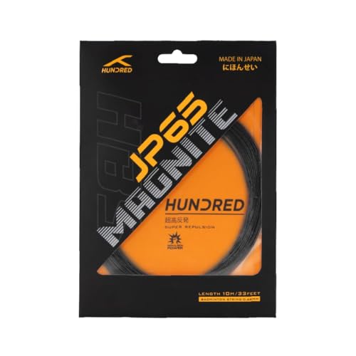 Image of Hundred JP65 Magnite Badminton String | 0.65 mm High Repulsion & Control | Premium Hitting Sound | Excellent Shock Absorption & Durability