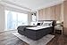 Best for Home Boxspringbett Polsterbett Sawana mit Bonellfederkern-Matratze und Topper Schlafzimmer (Graphit, 160x200cm)