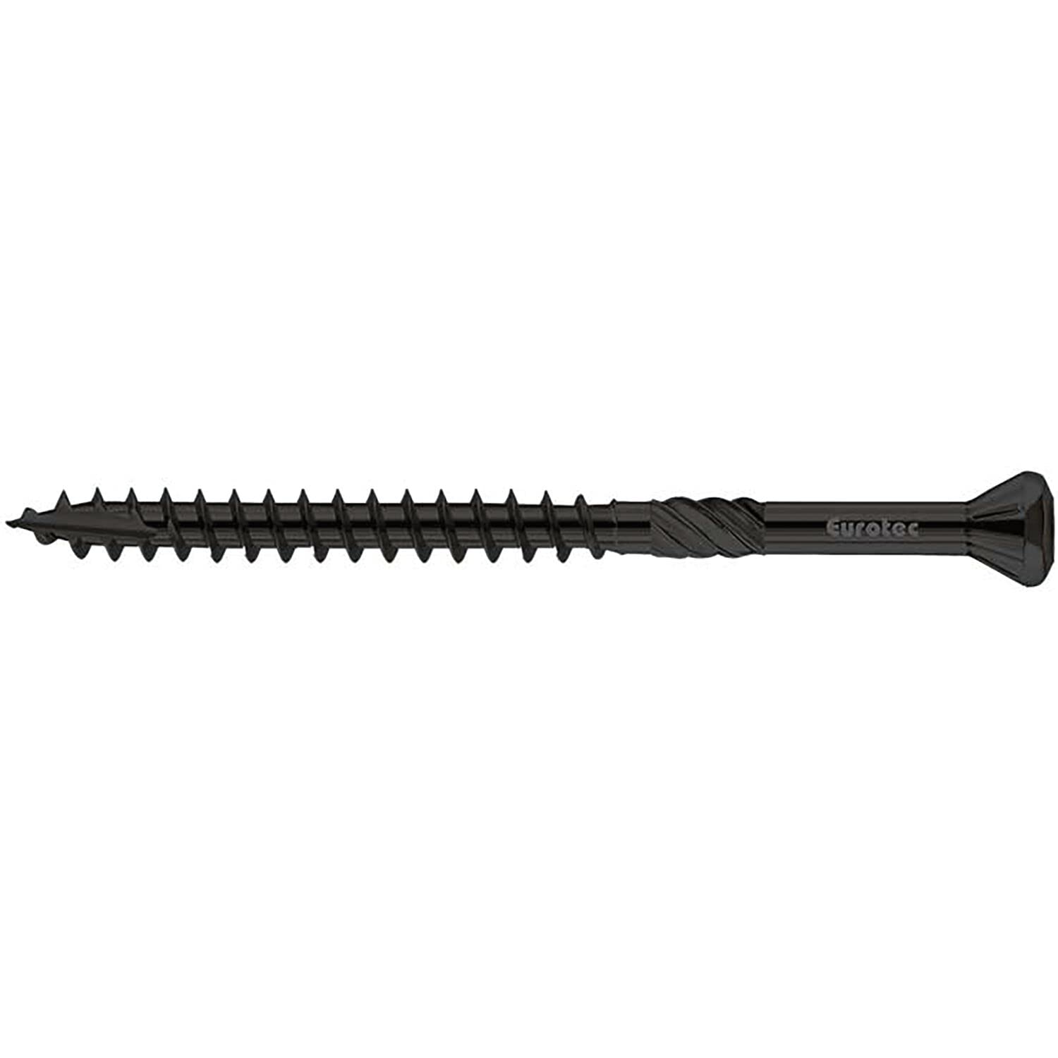HAPATEC 111820/BLACK EUROTEC Facade Screws 5.0 x 80 mm Stainless Steel C1 Black Pack of 200 Silver