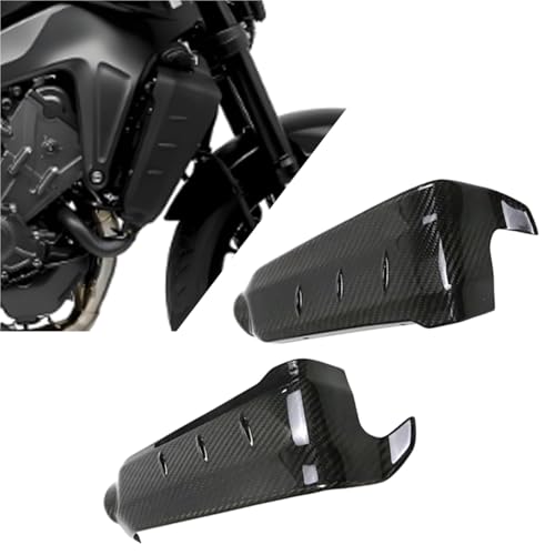 Couvercle protection radiateur carbone FZ09 pour balades et sorties moto