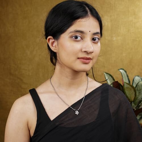 Image of House Of Aadyaa Handmade Silver Mangalsutra for Women | Made in 92.5 Silver | Silver Gifts for Women