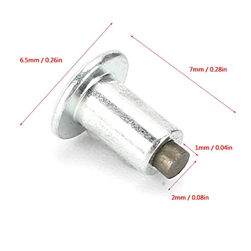Image of 100Pcs 6.5mm Tire Stud Screws for Enhanced Traction on Cars, ATVs, Motorcycles, and More