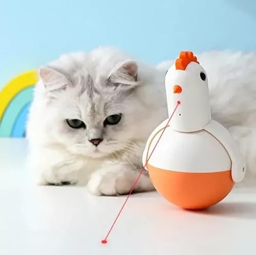 Brinquedo Laser Galinha Plástico ABS, TPR e Ferro 10x9x16cm