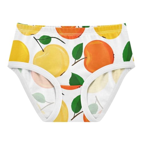 Fruit White Girl Panties Cute Toddler Girls Underwear Cotton Print Kids Briefs Undies 2t