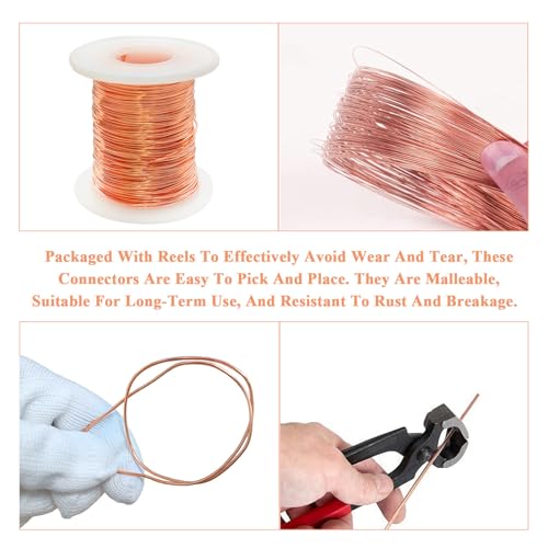 Image of 99.95% Bare Copper Wire 20Gauge (0.031 inch) 150ft (46mm) Copper Wire for electroculture Gardening, Bonsai, Jewelry Making Beading Garden Plants,Ground Wire & DIY Craft (20Gauge,150FT)