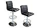 Produktbild Bc-elec 5550-3401-BL-DUO BARHOCKER 2ER SET TRESENHOCKER LOUNGESESSEL HOCKER BAR STOOL BARSESSEL SCHWARZ