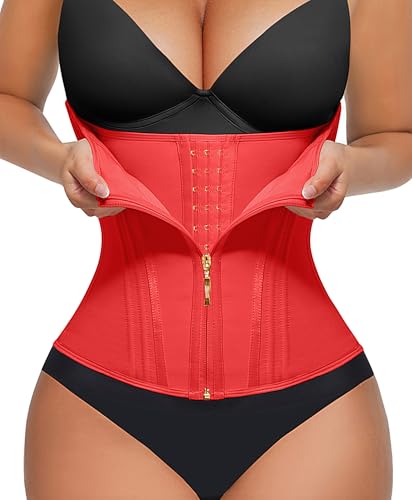 FeelinGirl Waist Trainer Corset Shapewear Tummy Control Body Shaper Waist Cincher for Women Sport Workout Girdle