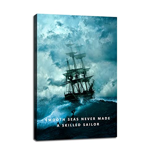 Inspirational Canvas Wall Art - Sailor Quote Ready to Hang