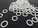White Plastic Rings for Roman Shades 5/8" 50 Per Pack