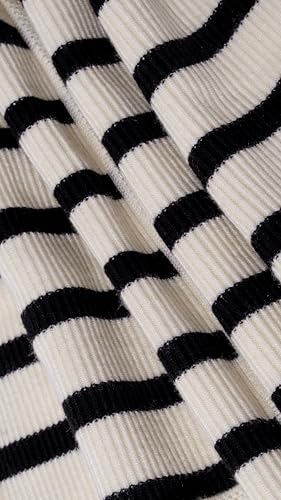Image of Kedera Women's Sleeveless Knit Striped Sweater Vest Tank Tops Summer Slim V Neck Trendy Pullover, Large