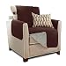 Gorilla Grip Original Slip Resistant Chair Slipcover Protector, Seat Width Up to 23 Inch Suede-Like, Patent Pending, 2 Inch Straps, Hook, Chairs Furniture Cover for Kids, Dogs, Pets, Chair, Coffee