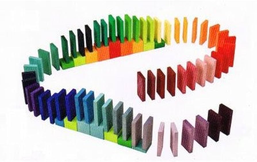 グリムス　にじドミノ Amazon.co.jp: グリムス にじドミノ カラーチャートつみ木 積み木 木の