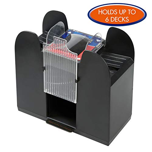 Premium Automatic Card Shuffler by Rally and Roar - Battery Operated, Holds up