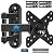 Mounting Dream Monitor Wall Mount for Most 17-39 Inch (Some up to 42 inch)?UL Listed TV Mount TV Bracket with Articulating Arms Tilt Swivel Extension Rotation, Up to VESA 200x200mm and 33 lbs, MD2462