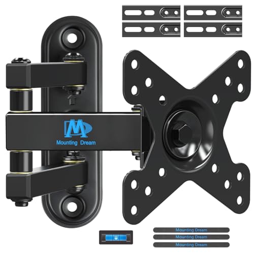 Mounting Dream Monitor Wall Mount for Most 17-39 Inch (Some up to 42 inch)，UL Listed TV Mount TV Bracket with Articulating Arms Tilt Swivel Extension Rotation, Up to VESA 200x200mm and 33 lbs, MD2462