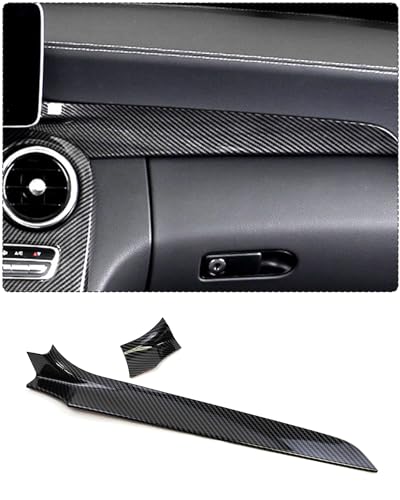 TZYSZDB Center Console Dashboard Panel Cover, Carbon Fiber Pattern Style, Interior Decoration Accessories for Mercedes Benz C Class W205 2015-2018 GLC X253 2016-2021