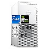 Dell XPS 8940 Special Edition Premium Gaming Desktop Computer I 11th Gen Intel 8-Core i7-11700 I 64GB DDR4 1TB SSD 2TB HDD I GeForce RTX 2060 6GB USB-C DVD-RW WiFi6 Bluetooth 5.1 Win10 White