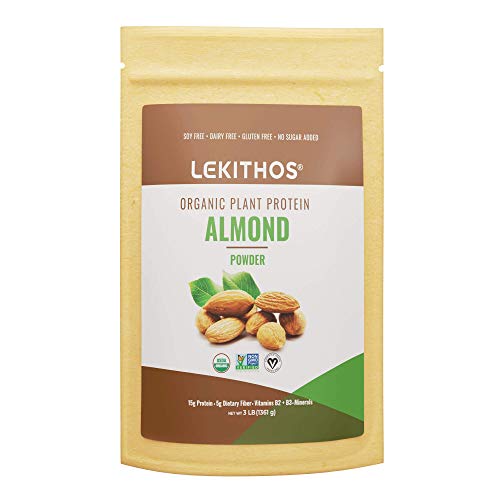 LekithosÂ® Organic Almond Protein Powder - 3LB - Single Ingredient - Non-GMO Project Verified