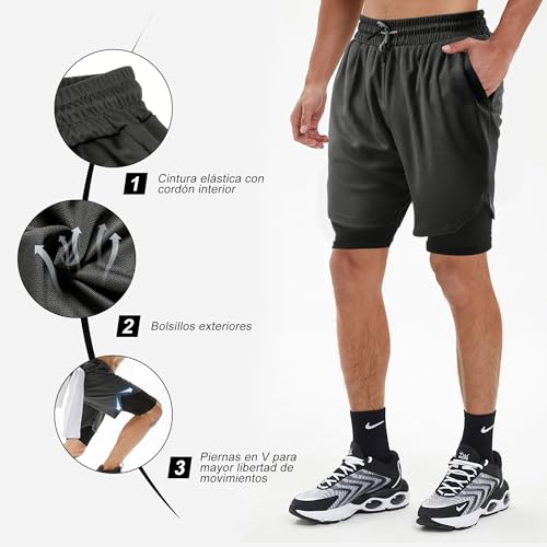Recopilación de Pantalones cortos deportivos para Hombre del mes. 18 Imagen adicional