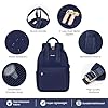 LOVEVOOK Laptop Rucksack Damen, 15,6 Zoll Schulrucksack Teenager mit USB Ladeanschluss, Wasserdicht Tagesrucksäcke Reiserucksack, Elegant Travel Backpack Daypack für Schule Büro Reise, Marineblau #2
