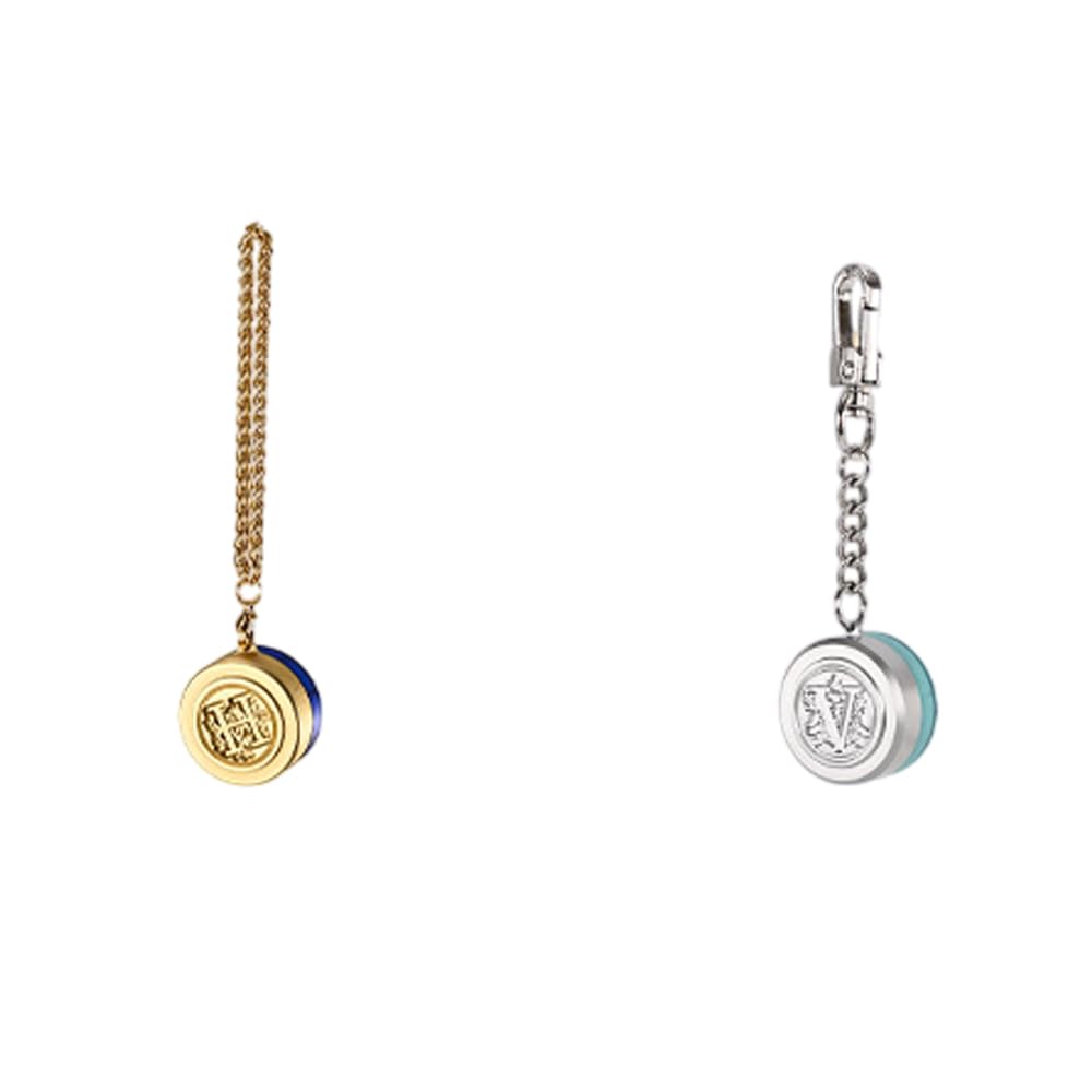 2PCS Mini Worldwide Tracker Tag with Wax Stamp Head, Keychain Item Finder, Works for Find My, Only for Apple (Not for Android), Multifunctional Locator Can Work as Keychain and Wax Sealing Stamp