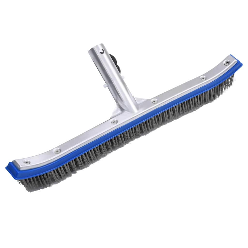 Poolwandbürste 46 cm Aluminium Poolbürste für Schwimmbecken Wand und Boden Reinigungsbürste robust