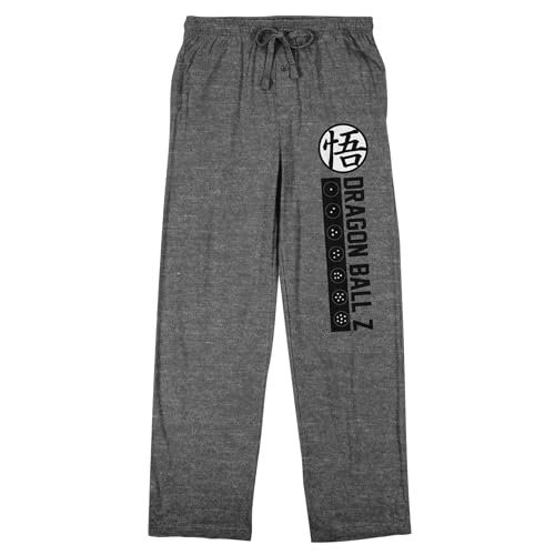 Dragon Ball Z Dragon Balls Men'S Heather Grey Sleep Pants