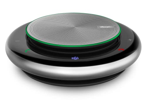 Yealink Bluetooth Speakerphone USB Speakers with Microphone Teams Certified CP900 Wireless Enhanced Noise Reduction Algorithm Home Office 360° Voice Pickup (Package Without dongle)