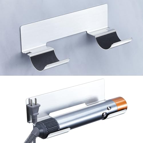 Hair Tool Organizer Wall Mount, Hair Dryer Holder for Curling Wands Accessories, Hair Straightener...