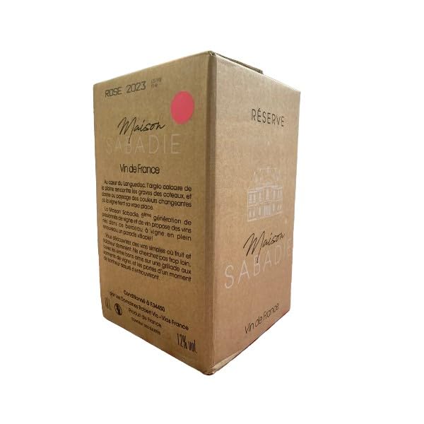 BIB pays des côtes Rosé" vin de France" 10 litres, avec robinet.