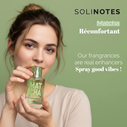 Image of Solinotes Matcha Eau de Parfum, Vanilla & Almond, Long-Lasting, 1.7 Fl Oz