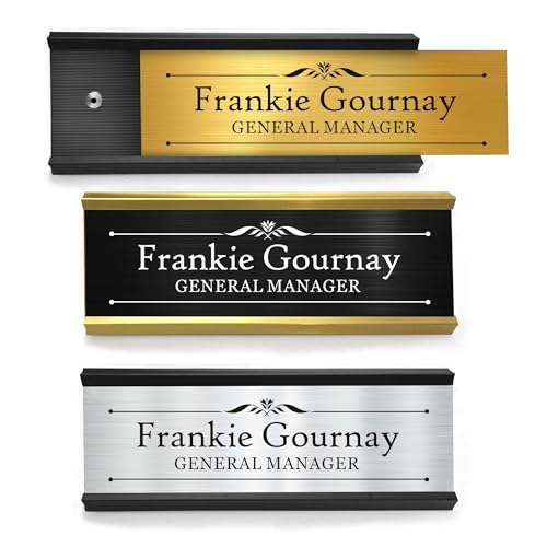 Personalised Office Name Plates for Doors 2.5 x 7 Custom Office Door Signs Door Name Plate with Double-Sided Tape Doors Plaque for Offices Meeting Room (Design 1)